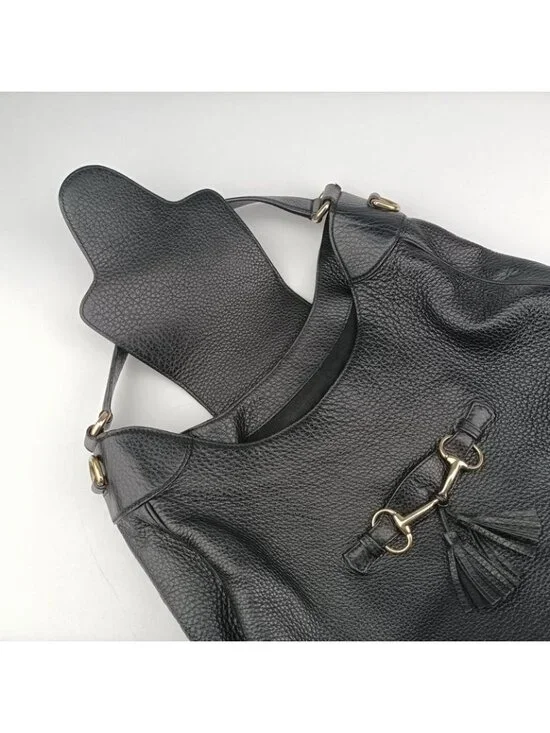 ★SOLD★ Gucci Emily Hobo Black Leather - Picture 15 of 16
